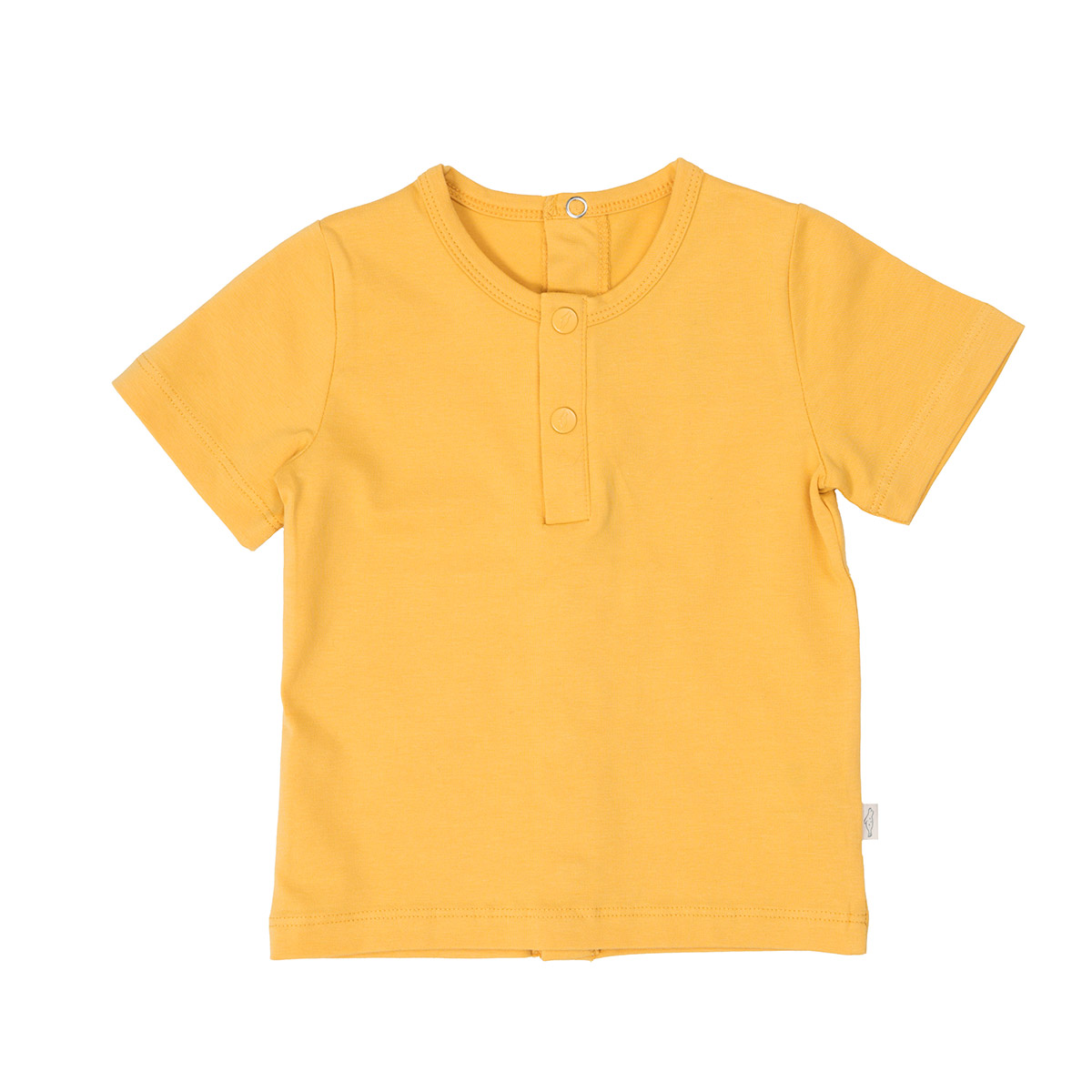Sarı Kısa Kollu Çıtçıtlı Bebek Tişört